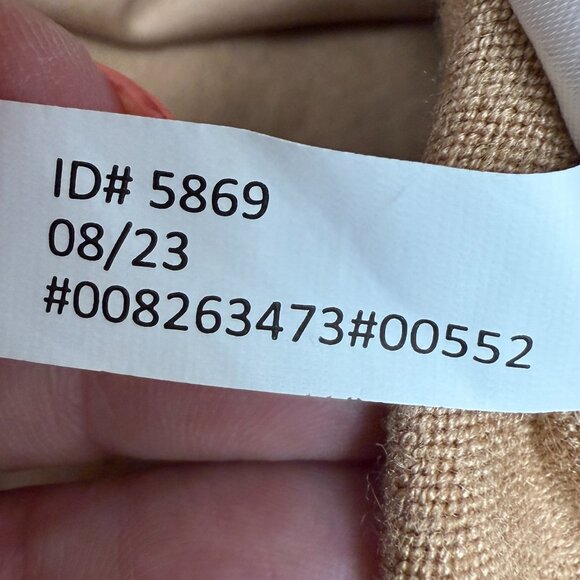 NWT Women's‎ EXPRESS Front Sequin Button Cardigan Camel/Gold | Size M - Picture 11 of 12